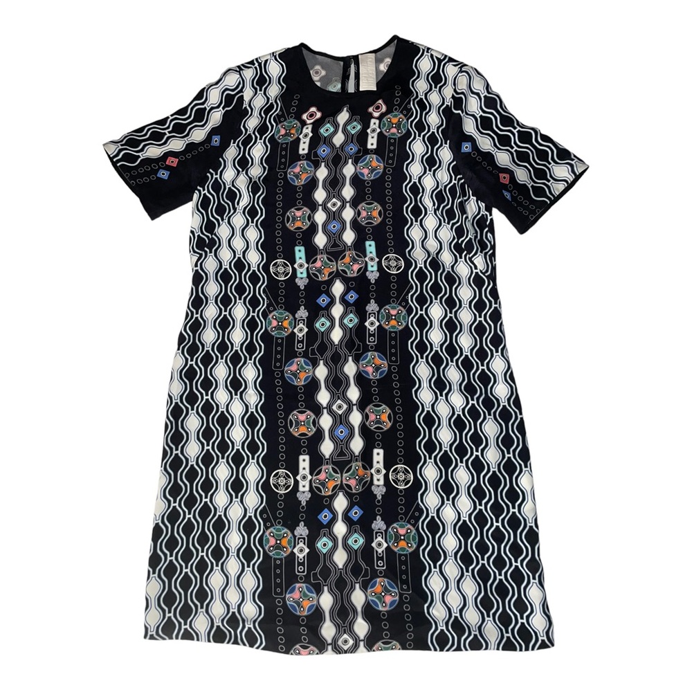 Peter Pilotto 100 percent Silk Short Sleeve Shift Dress US Size 6